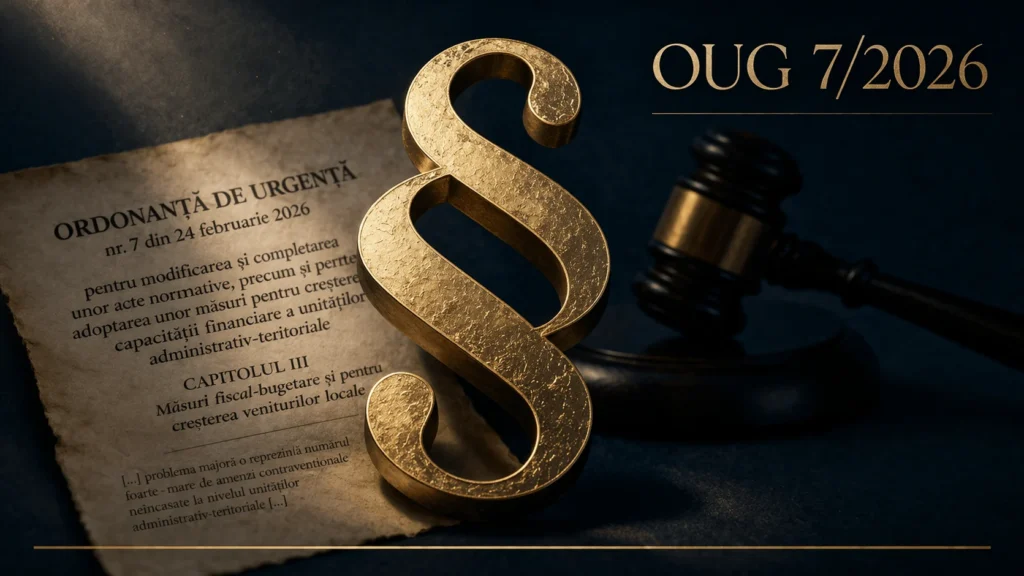Modificări regim contravențional OUG 7 din 2026 - Cabinet Avocat Ionescu Virgiliu-Ionuț
