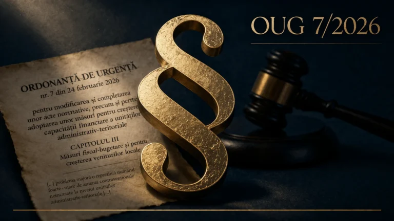 Modificări regim contravențional OUG 7 din 2026 - Cabinet Avocat Ionescu Virgiliu-Ionuț